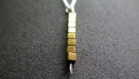 gold and silver necklace. mixed metal jewelry. modern jewellery