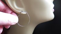 hypoallergenic hoop earrings for sensitive ears. anodized niobium jewelry. nickel free earrings.