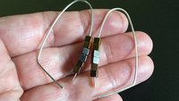 gold, silver and copper earrings. modern cube hematite hoops. metallic jewelry.