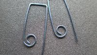 unique turquoise earrings in anodized niobium wire. hypoallergenic jewelry. niobium earwires. modern splurge.