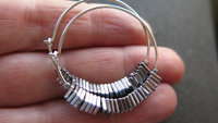 modern sterling silver hoop earrings