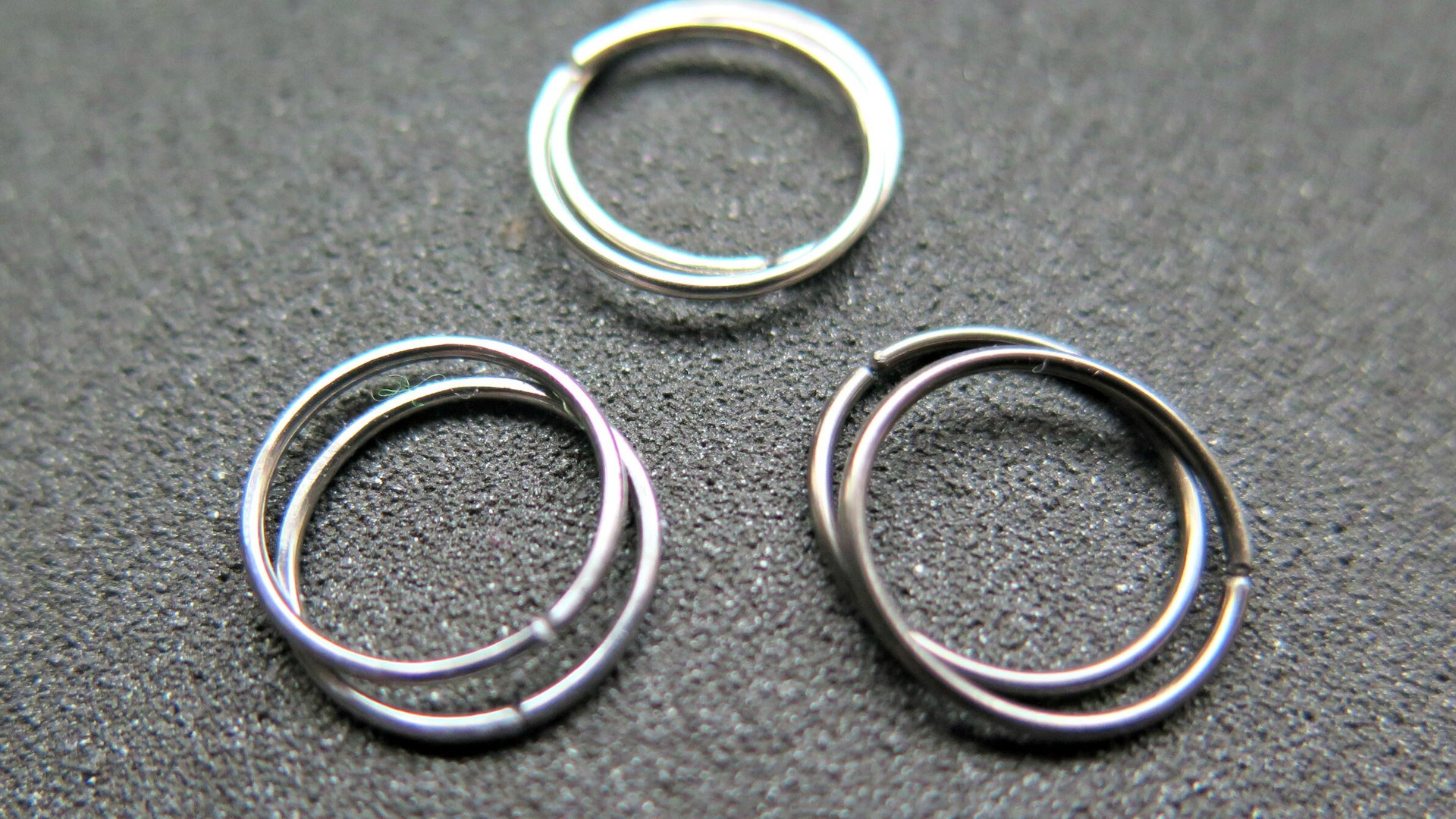 small silver hoop earrings. 12 mm sterling silver sleeper hoops. 20 gauge wire.