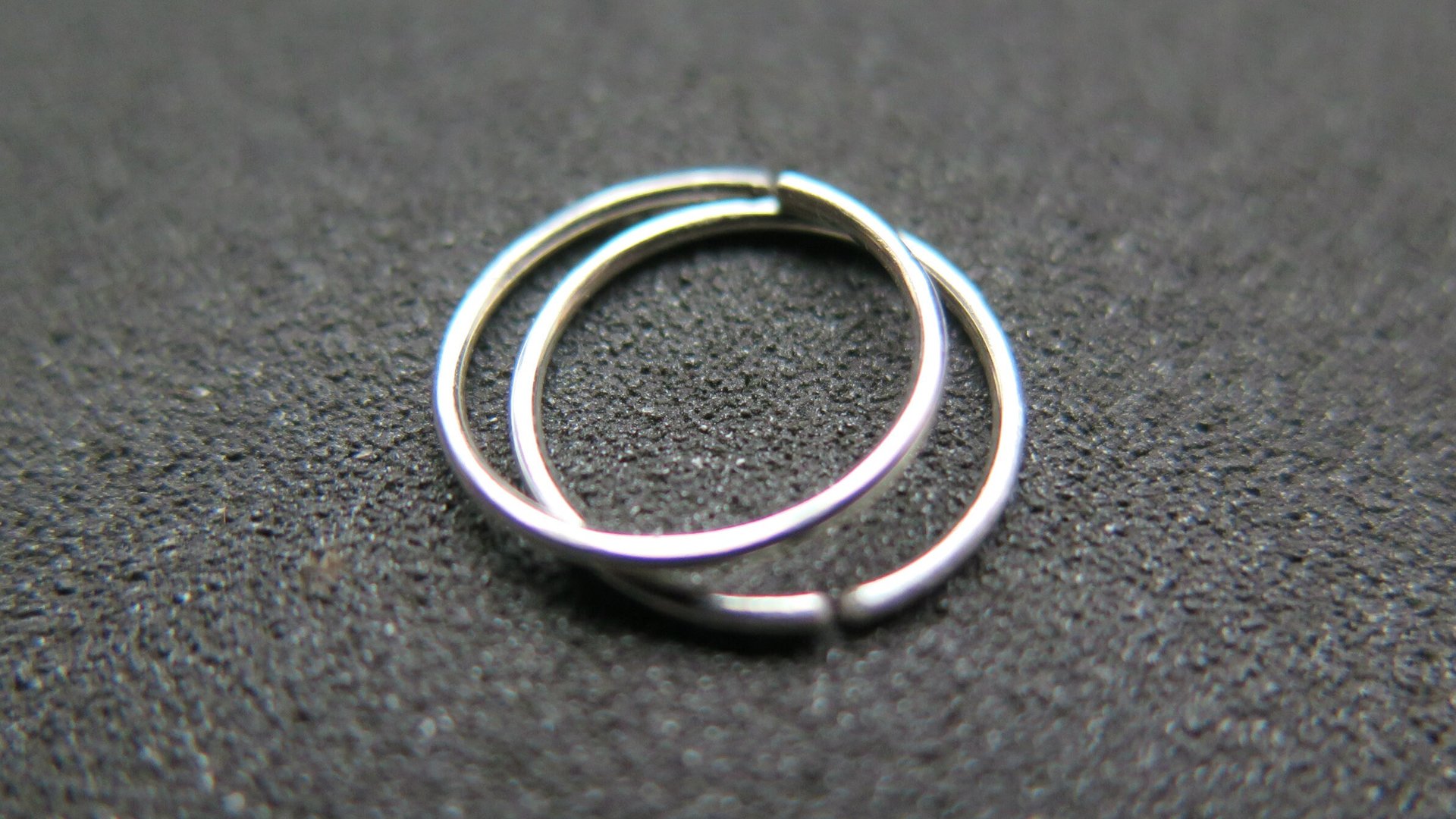small silver hoop earrings. 12 mm sterling silver sleeper hoops. 20 gauge wire.